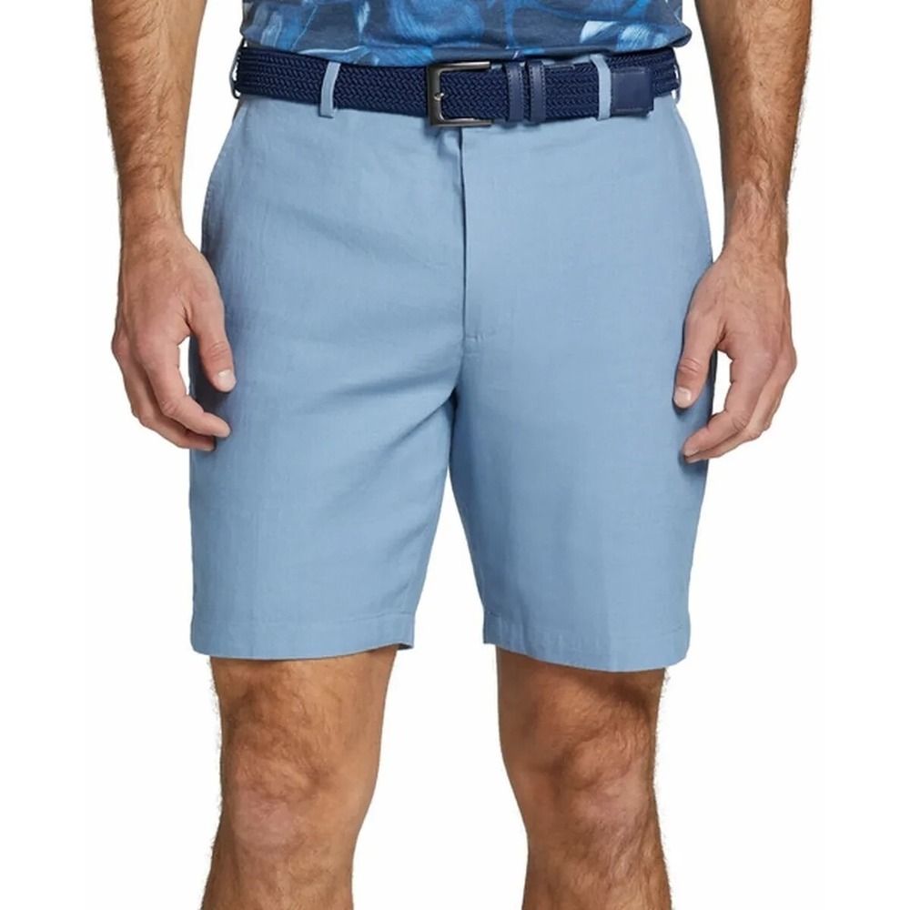 Men's Walterβ Hagen Grey Sky Linen Golf Shorts 9" Sz 42 NWT